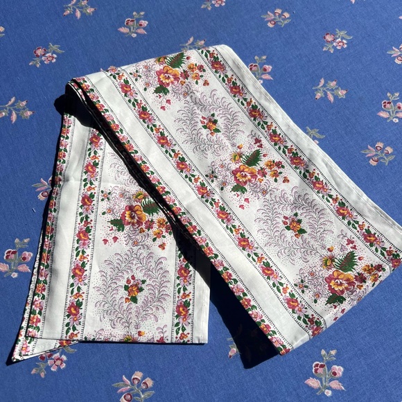 Beautiful French Pink Floral Sash by Charles Demery Souleiado Pierre Deux - Picture 4 of 4